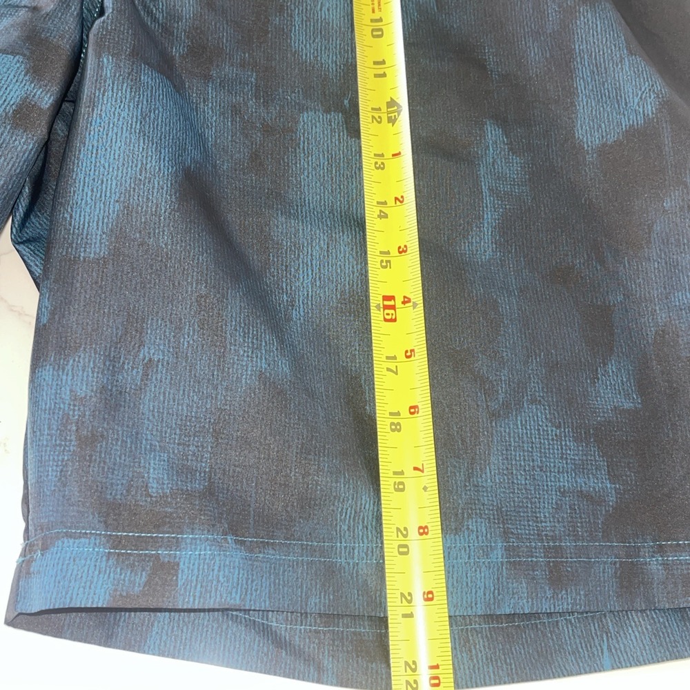 Adidas Board Shorts Terrex Parley Lotus Camo Outdoor 2XL Blue Black Performance - Picture 8 of 9